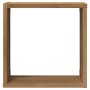 Estantes cubo de pared 4 uds madera roble artisan 30x15x30 cm en Estanterías | Comprar online en Foru.es