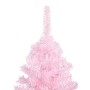 Árbol de Navidad preiluminado con luces y bolas rosa 180 cm en Decoración Festiva y Estacional | Comprar online en Foru.es