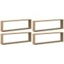 Estantes cubo de pared 4 uds madera roble artisan 100x15x30 cm en Estanterías | Comprar online en Foru.es