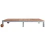 Sun lounger with solid acacia wood and galvanized steel cushion by vidaXL, Loungers - Ref: Foro24-3061547, Price: 264,46 €, D...