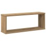 Estantes cubo de pared 2 uds madera roble artisan 60x15x23 cm en Estanterías | Comprar online en Foru.es