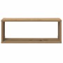 Estantes cubo de pared 2 uds madera roble artisan 60x15x23 cm en Estanterías | Comprar online en Foru.es