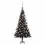 Árbol de Navidad preiluminado con luces y bolas negro 120 cm en Decoración Festiva y Estacional | Comprar online en Foru.es