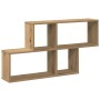 Estante de pared madera ingeniería roble artisian 100x18x53 cm en Estanterías | Comprar online en Foru.es