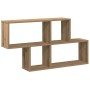 Estante de pared madera ingeniería roble artisian 100x18x53 cm en Estanterías | Comprar online en Foru.es