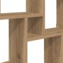 Estante cubo pared madera ingeniería roble artisan 78x15x93 cm en Estanterías | Comprar online en Foru.es