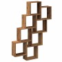 Estante cubo pared madera ingeniería envejecida 90x15x119,5 cm en Estanterías | Comprar online en Foru.es