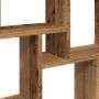 Estante cubo pared madera ingeniería envejecida 90x15x119,5 cm en Estanterías | Comprar online en Foru.es