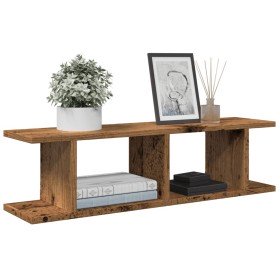 Estantes pared 2 uds madera ingeniería envejecida 75x18x20 cm en Estanterías | Comprar online en Foru.es