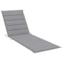 Garden lounger with solid gray acacia wood cushion by vidaXL, Loungers - Ref: Foro24-3061360, Price: 193,88 €, Discount: %