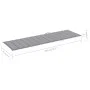 Garden lounger with solid gray acacia wood cushion by vidaXL, Loungers - Ref: Foro24-3061360, Price: 193,88 €, Discount: %