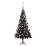 Árbol de Navidad preiluminado con luces y bolas negro 150 cm en Decoración Festiva y Estacional | Comprar online en Foru.es