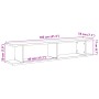 Estantes pared 2 uds madera ingeniería envejecida 105x18x20 cm en Estanterías | Comprar online en Foru.es