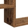 Estantes cubo de pared 2 uds madera envejecida 50x15x50 cm en Estanterías | Comprar online en Foru.es
