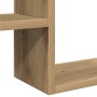 Estantes cubo de pared 2 uds madera roble artisan 50x15x50 cm en Estanterías | Comprar online en Foru.es