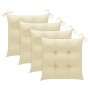 Sillas de comedor jardín con cojines 3 uds madera maciza acacia de vidaXL, Sillas de jardín - Ref: Foro24-3060832, Precio: 25...