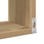 Estantería pared de esquina madera roble artisan 40x40x49,5 cm en Estanterías | Comprar online en Foru.es