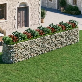 Arriate de gaviones de hierro galvanizado 600x100x100 cm de vidaXL, Maceteros y jardineras - Ref: Foro24-152049, Precio: 201,...