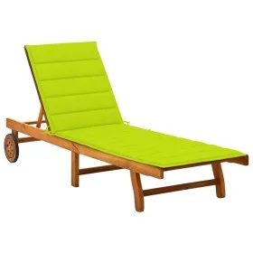 Gartenliege mit Kissen aus massivem Akazienholz von vidaXL, Liegen - Ref: Foro24-3061355, Preis: 208,56 €, Rabatt: %