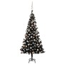 Árbol de Navidad preiluminado con luces y bolas negro 180 cm en Decoración Festiva y Estacional | Comprar online en Foru.es