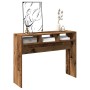 Mesa consola madera contrachapada envejecida 105x30x80 cm en Mesas auxiliares | Comprar online en Foru.es