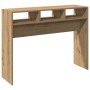 Mesa consola madera de ingeniería roble artesanal 105x30x80 cm en Mesas auxiliares | Comprar online en Foru.es