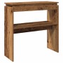 Mesa consola madera de ingeniería envejecida 80x30x80 cm en Mesas auxiliares | Comprar online en Foru.es