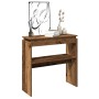 Mesa consola madera de ingeniería envejecida 80x30x80 cm en Mesas auxiliares | Comprar online en Foru.es