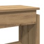 Mesa consola madera de ingeniería roble artesanal 80x30x80 cm en Mesas auxiliares | Comprar online en Foru.es