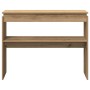 Mesa consola madera de ingeniería roble artesanal 102x30x80 cm en Mesas auxiliares | Comprar online en Foru.es