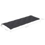Banco de jardín 3 plazas madera eucalipto gris y cojín 150 cm de vidaXL, Bancos de jardín - Ref: Foro24-3061065, Precio: 226,...