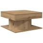 Mesa de centro madera ingeniería roble artisan 55x55x30 cm en Mesas de centro | Comprar online en Foru.es