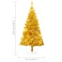 Árbol de Navidad preiluminado con luces y bolas dorado 150 cm en Decoración Festiva y Estacional | Comprar online en Foru.es