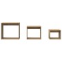 Mesas apilables 3 pzas madera contrachapada color roble artisan en Mesas auxiliares | Comprar online en Foru.es