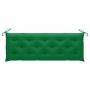 Banco de jardín 3 plazas madera eucalipto gris y cojín 150 cm de vidaXL, Bancos de jardín - Ref: Foro24-3061070, Precio: 227,...