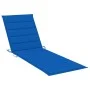 Lounger with cushion solid acacia wood and galvanized steel by vidaXL, Loungers - Ref: Foro24-3061552, Price: 270,42 €, Disco...
