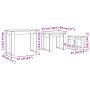Mesas apilables 3 uds madera de ingeniería roble artisan en Mesas auxiliares | Comprar online en Foru.es