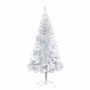 Árbol de Navidad preiluminado con luces y bolas plateado 150 cm en Decoración Festiva y Estacional | Comprar online en Foru.es