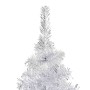 Árbol de Navidad preiluminado con luces y bolas plateado 150 cm en Decoración Festiva y Estacional | Comprar online en Foru.es