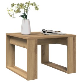 Mesa auxiliar de madera de ingeniería roble artisan 50x50x35 cm en Mesas de centro | Comprar online en Foru.es