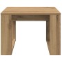 Mesa auxiliar de madera de ingeniería roble artisan 50x50x35 cm en Mesas de centro | Comprar online en Foru.es