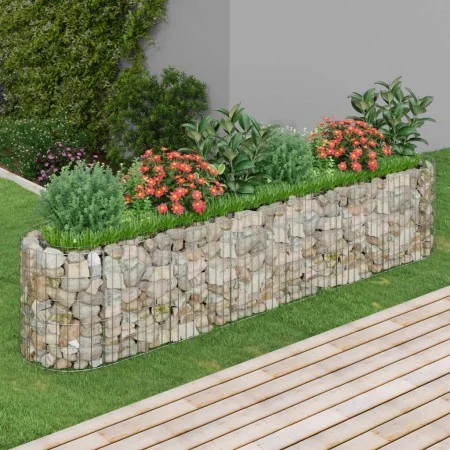 Arriate de gaviones de hierro galvanizado 260x50x50 cm de vidaXL, Maceteros y jardineras - Ref: Foro24-152026, Precio: 91,91 ...