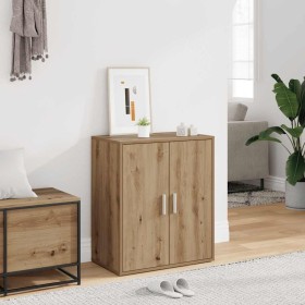 Mueble zapatero madera ingeniería roble artisan 60x35x70 cm en Zapateros y organizadores de calzado | Comprar online en Foru.es