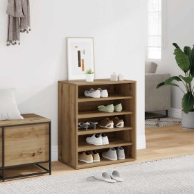 Mueble zapatero madera ingeniería roble artisan 60x35x70 cm en Zapateros y organizadores de calzado | Comprar online en Foru.es