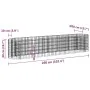 Arriate de gaviones de hierro galvanizado 260x50x50 cm de vidaXL, Maceteros y jardineras - Ref: Foro24-152026, Precio: 91,91 ...