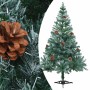 Árbol de navidad glaseado con LEDs, bolas y piñas 150 cm en Decoración Festiva y Estacional | Comprar online en Foru.es