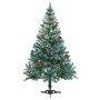 Árbol de navidad glaseado con LEDs, bolas y piñas 150 cm en Decoración Festiva y Estacional | Comprar online en Foru.es
