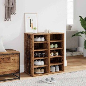 Muebles zapateros 2 uds madera ingeniería envejecida 32x35x70cm en Zapateros y organizadores de calzado | Comprar online en Foru