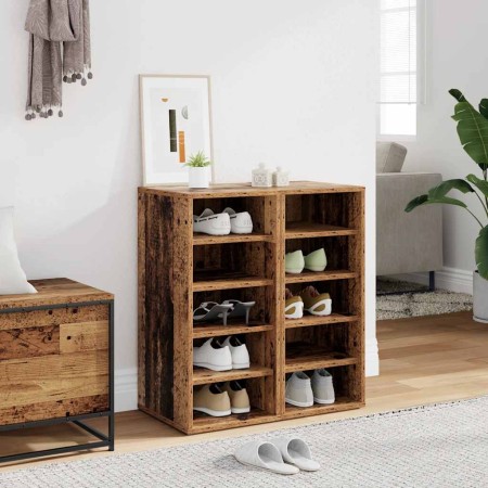 Muebles zapateros 2 uds madera ingeniería envejecida 32x35x70cm en Zapateros y organizadores de calzado | Comprar online en Foru