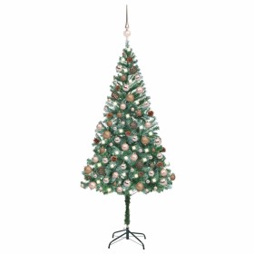 Árbol de Navidad artificial con LEDs, bolas y piñas 180 cm en Decoración Festiva y Estacional | Comprar online en Foru.es